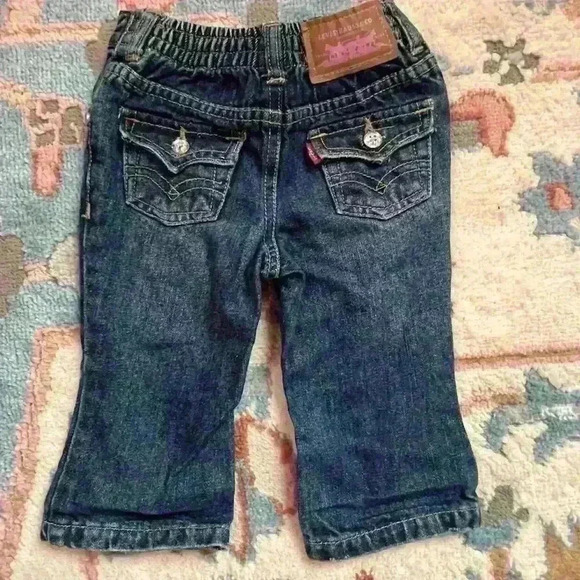 Vintage 100% cotton Levi’s boot cut jeans with bedazzled pockets. No flaws. Y2K - Picture 1 of 4